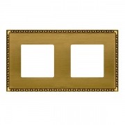 Рамка на 2 постa, гор/верт. цвет bright patina