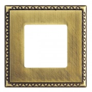 Рамка на 1 пост, гор/верт. цвет bright patina