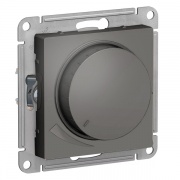 Светорегулятор (диммер) поворотно-нажимной, 630Вт SE AtlasDesign, сталь