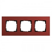 Рамка 3-ая Gira Esprit Linoleum-Multiplex Красный