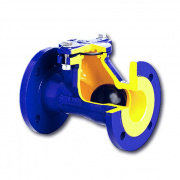 Клапан обратный шаровой Zetkama 400 D - Ду80 (ф/ф, PN16, Tmax 70°C, исполнение №55)