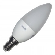 Лампа светодиодная свеча Osram LED CLAS B FR 40 5,4W/827 240° 470lm 220V E14