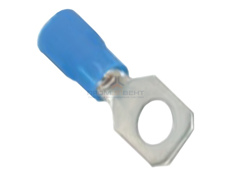 Наконечник с отверстием под винт и изолир.фланцем 1,5-2,5 кв.мм 8,2 мм (50шт) синий (НКИ)